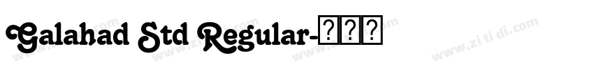 Galahad Std Regular字体转换 Galahad Std Regular字体转换